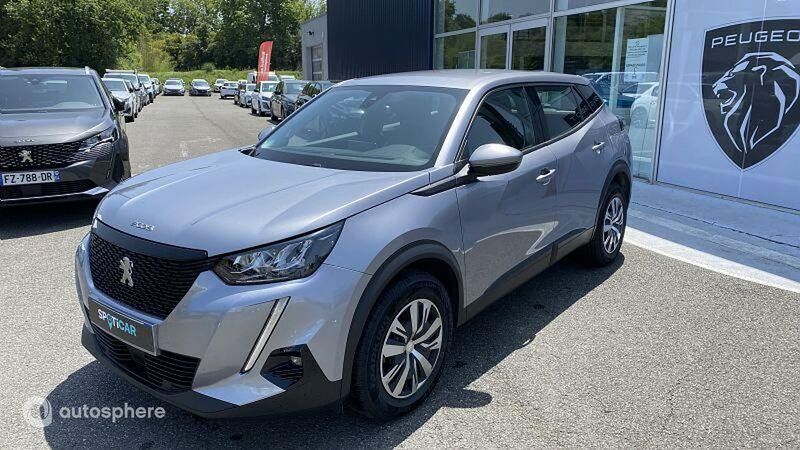 Gris Utilisé 2021 Peugeot 2008 Business-Line SUV | 13 999 € (Prix juste) - Image 1/4