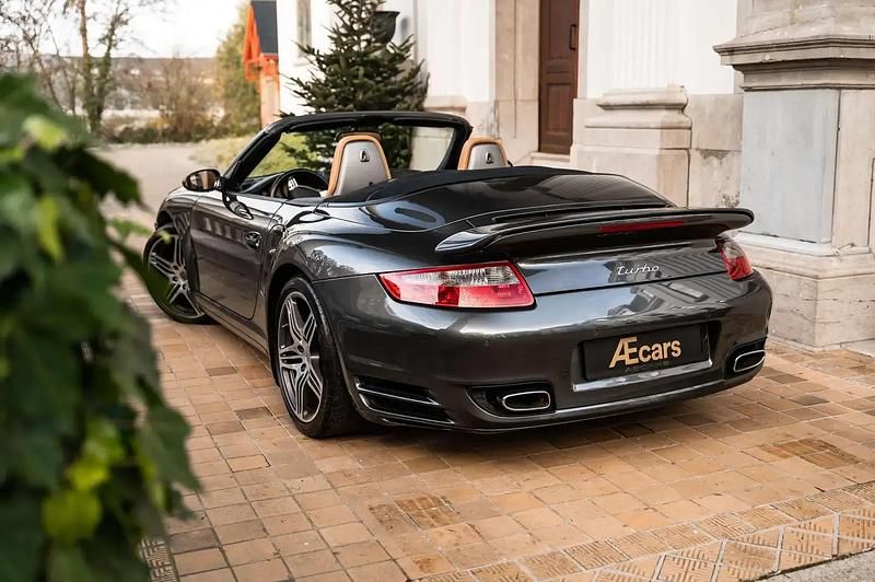 Gris Occasion 2007 Porsche 911 Turbo Cabriolet Chrono Cabriolet | 89 950 € - Image 1/4