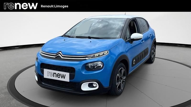 Bleu Utilisé 2019 Citroën C3 PureTech Citadine | 9 490 € (Prix juste) - Image 1/4