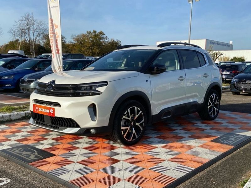Blanc nacré/ tt noir Utilisé 2023 Citroën C5 Aircross Shine SUV | 28 750 € (Prix juste) - Image 1/4