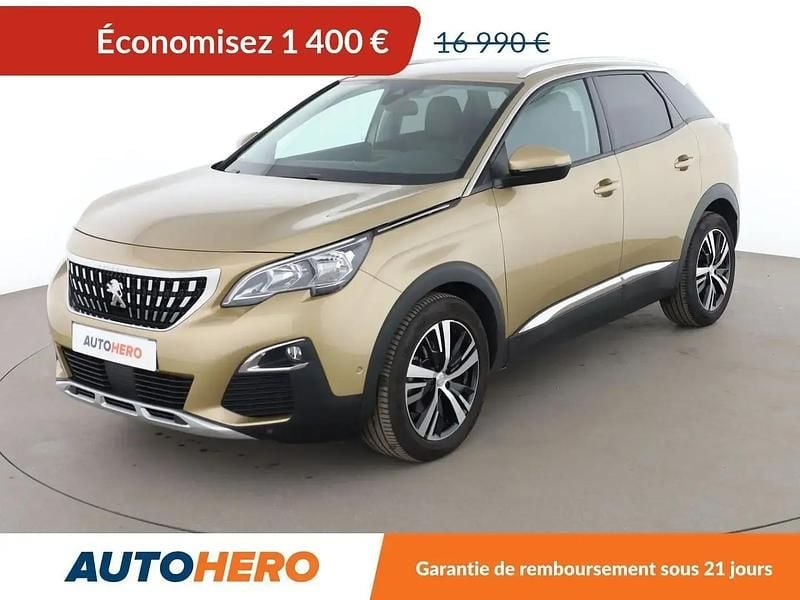 Jaune Occasion 2018 Peugeot 3008 Allure SUV | 15 590 € (Bon prix) - Image 1/2