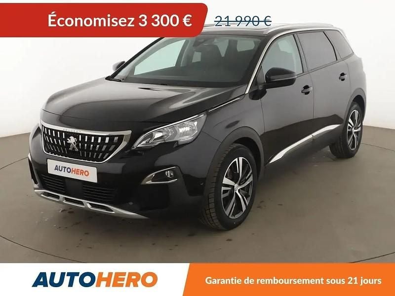 Noir Utilisé 2020 Peugeot 5008 Allure Monospace | 18 690 € (Super prix) - Image 1/2