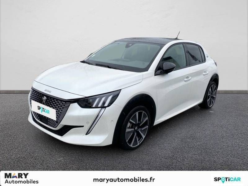 Blanc Utilisé 2022 Peugeot e-208 GT Citadine | 19 900 € (Prix assez cher) - Image 1/3