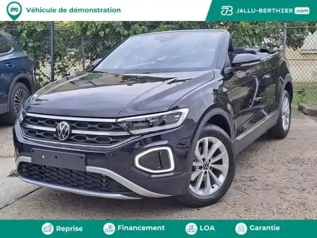 Noir intense nacrée, capote noire Nouvelle 2025 VW T-Roc Cabriolet Style Cabriolet | 37 889 € - Image 1/4