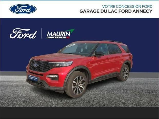 Rouge Utilisé 2021 Ford Explorer ST-Line SUV | 49 990 € (Prix juste) - Image 1/4