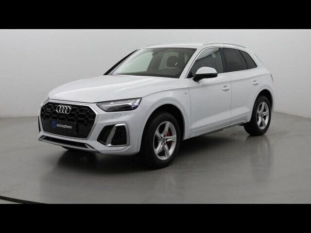Blanc glacier métallisé Utilisé 2021 Audi Q5 S-Line SUV | 42 499 € (Prix juste) - Image 1/4