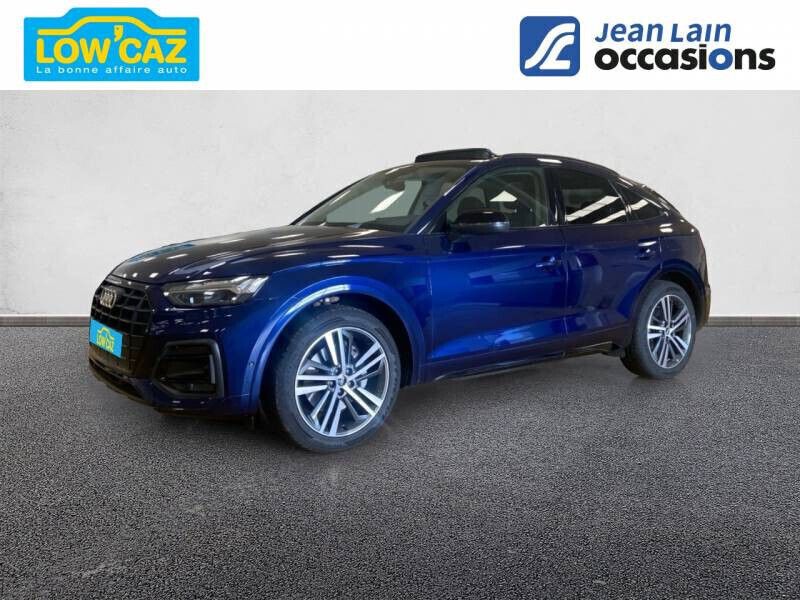 Bleu navarre métallisé Utilisé 2021 Audi Q5 Sportback Design SUV | 44 690 € (Prix assez cher) - Image 1/4