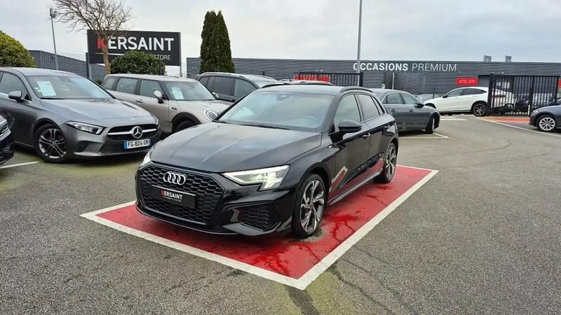 Noir Occasion 2022 Audi A3 Berline | 27 490 € (Prix assez cher) - Image 1/4