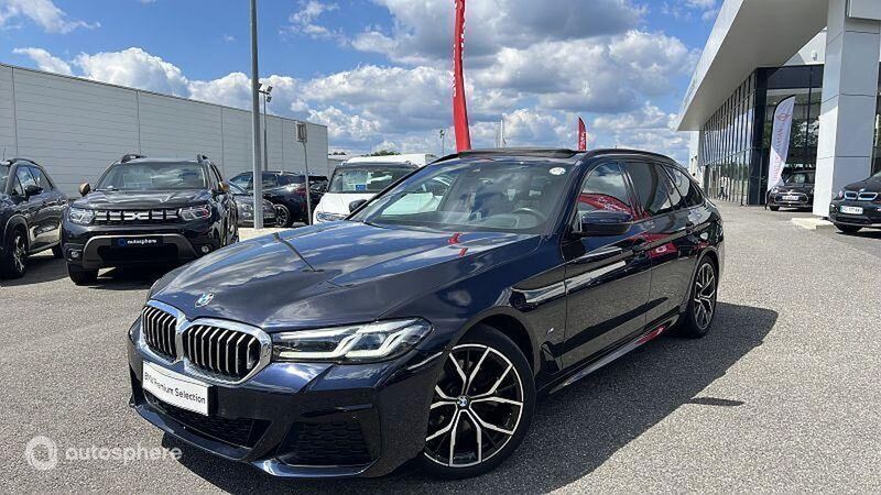 Noir Utilisé 2022 BMW 520 M Sport Break | 37 299 € (Prix assez cher) - Image 1/4
