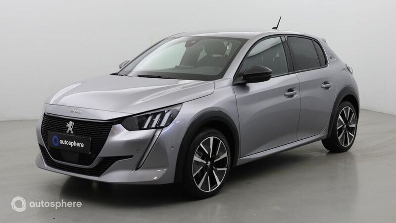 Jaune Utilisé 2022 Peugeot e-208 GT Citadine | 20 499 € (Prix juste) - Image 1/4
