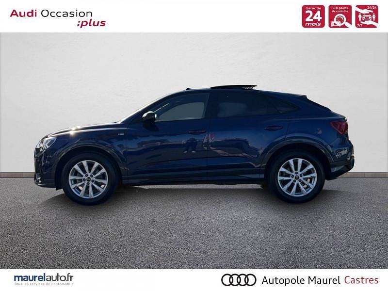 Occasion Audi Q3 Sportback S-Line 150 ch (110 kW) 2024 Bleu navarre métallisé SUV