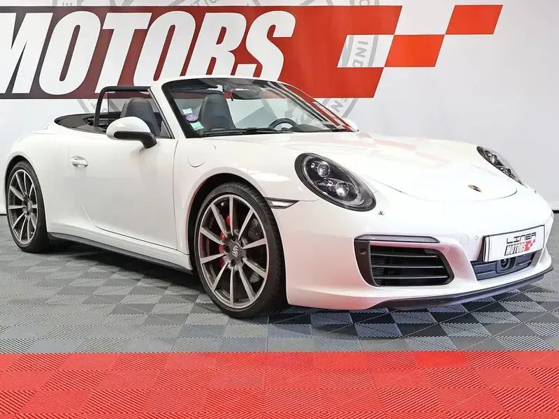 Blanc Utilisé 2017 Porsche 911 Carrera 4 Cabriolet Cabriolet | 105 000 € - Image 1/4