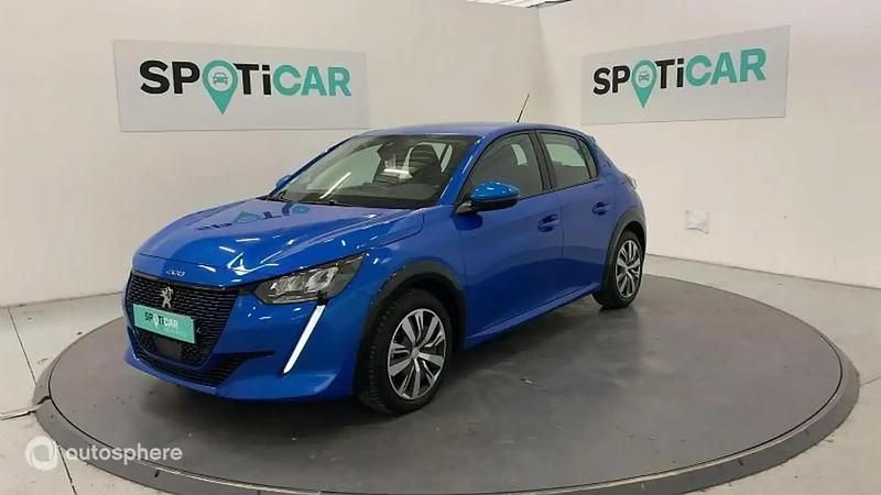 Bleu Utilisé 2021 Peugeot e-208 Active Citadine | 13 499 € (Bon prix) - Image 1/4