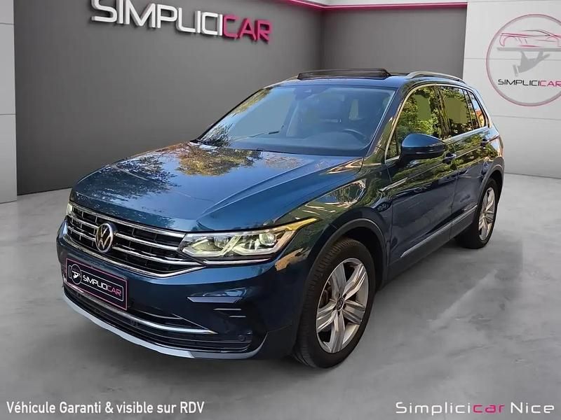 Bleu Occasion 2021 VW Tiguan Exclusive SUV | 23 900 € (Super prix) - Image 1/4
