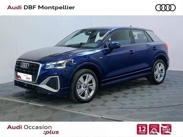 Bleu navarre métallisé Occasion 2023 Audi Q2 S-Line SUV | 26 880 € - Image 1/4