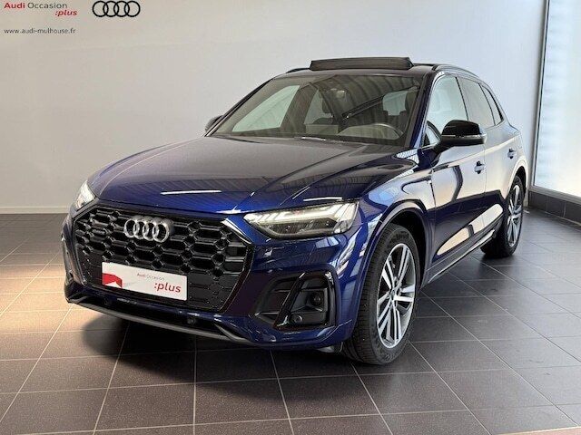 Bleu navarre métallisé Utilisé 2021 Audi Q5 S-Line SUV | 39 997 € (Prix juste) - Image 1/4