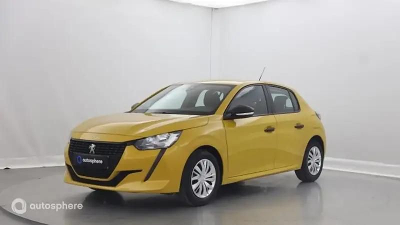Jaune Utilisé 2021 Peugeot 208 S Citadine | 11 299 € (Prix juste) - Image 1/4