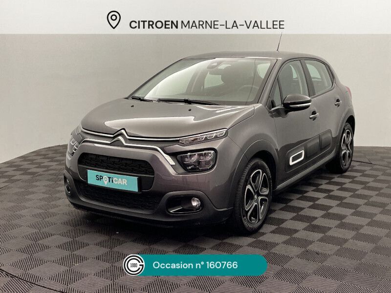 Gris Utilisé 2023 Citroën C3 PureTech Citadine | 10 980 € (Bon prix) - Image 1/4