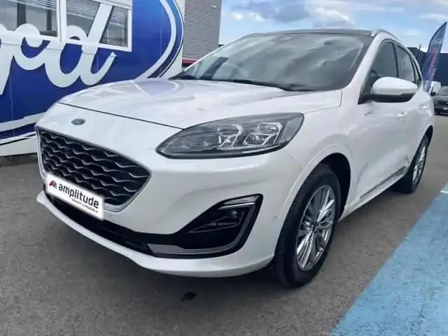 Premium blanc platinum Utilisé 2022 Ford Kuga Vignale SUV | 29 999 € (Prix juste) - Image 1/4