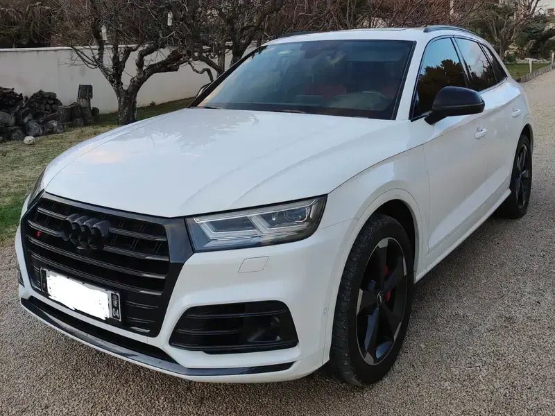Blanc Utilisé 2018 Audi SQ5 Sport SUV | 46 900 € (Prix assez cher) - Image 1/4
