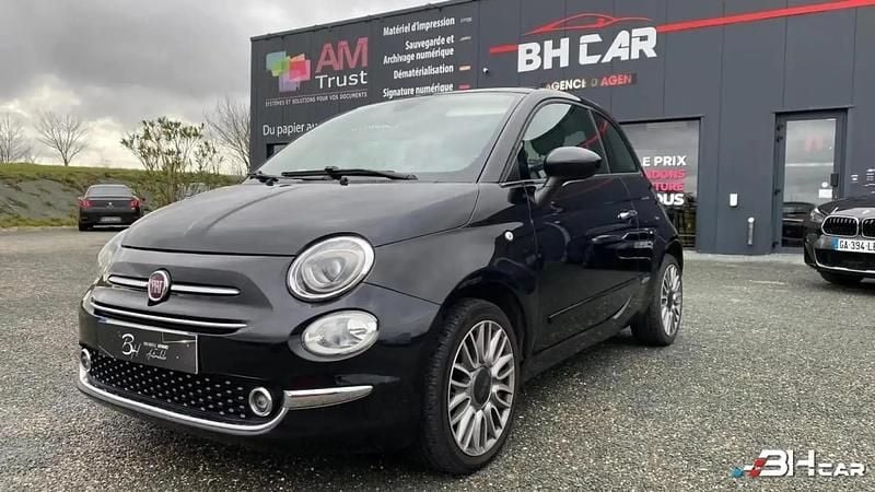 Noir Occasion 2016 Fiat 500 Lounge Berline | 7 990 € (Prix juste) - Image 1/4