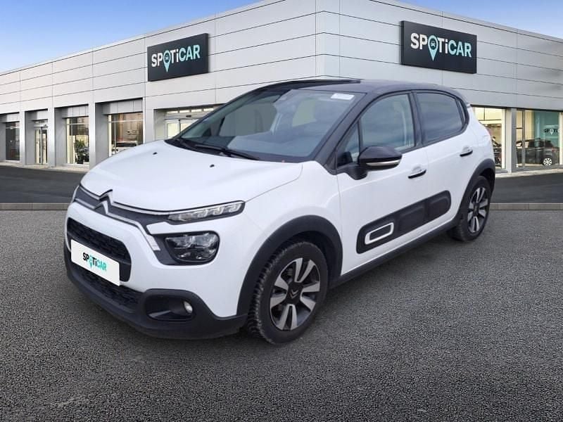 Blanc banquise (o) noir perla nera Utilisé 2023 Citroën C3 PureTech Citadine | 13 990 € (Prix juste) - Image 1/4