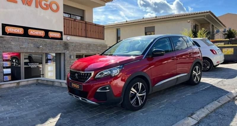 Rouge Utilisé 2019 Peugeot 3008 Allure Monospace | 13 990 € (Bon prix) - Image 1/4
