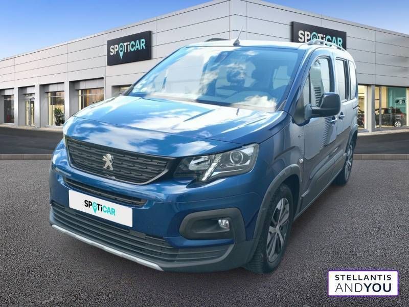 Bleu Utilisé 2019 Peugeot Rifter GT-line Monospace | 16 980 € (Prix juste) - Image 1/3