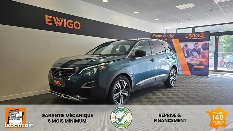 Bleu Utilisé 2017 Peugeot 5008 GT-line Monospace | 19 990 € - Image 1/4