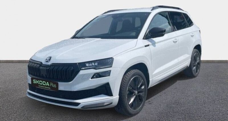 Blanc Nouvelle 2025 Skoda Karoq SportLine SUV | 38 900 € (Prix assez cher) - Image 1/4