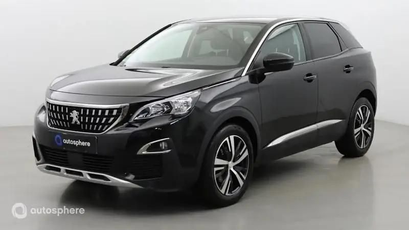 Noir Utilisé 2019 Peugeot 3008 Allure SUV | 17 499 € (Prix juste) - Image 1/4