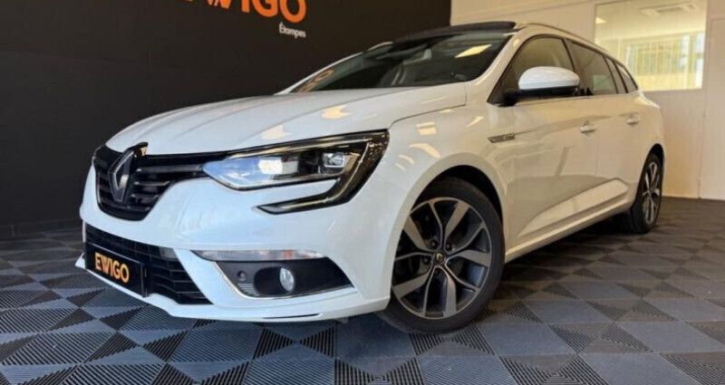 Blanc Utilisé 2018 Renault Mégane GrandTour Intens Break | 13 990 € (Prix juste) - Image 1/4
