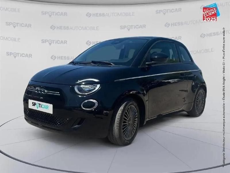 Noir Utilisé 2021 Fiat 500e Berline | 12 999 € (Super prix) - Image 1/4