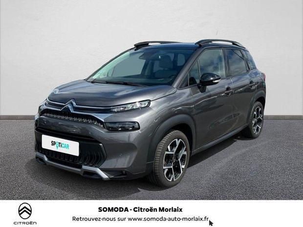 Gris Utilisé 2021 Citroën C3 Aircross PureTech SUV | 14 490 € (Prix assez cher) - Image 1/4
