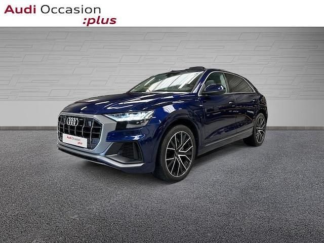Bleu navarre métallisé Utilisé 2019 Audi Q8 S-Line SUV | 59 900 € (Prix juste) - Image 1/3