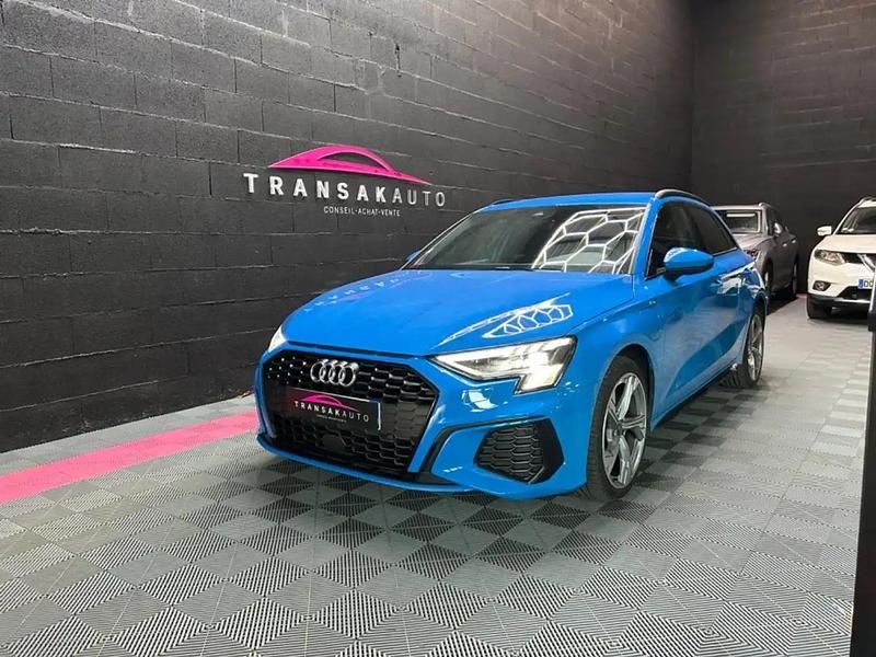 Bleu Utilisé 2021 Audi A3 e-tron Citadine | 26 990 € (Bon prix) - Image 1/4