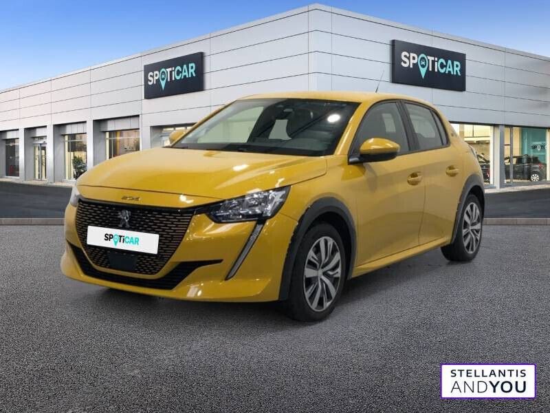 Jaune Utilisé 2021 Peugeot e-208 Active Citadine | 14 389 € (Bon prix) - Image 1/4