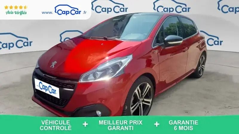 Rouge Utilisé 2019 Peugeot 208 GT-line Citadine | 10 200 € (Super prix) - Image 1/4