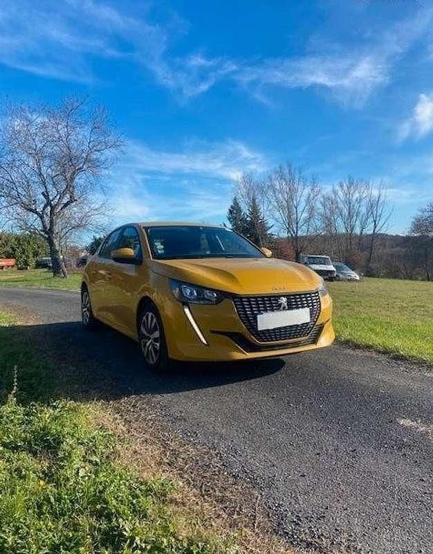 Occasion Peugeot 208 Active 101 ch (74 kW) 2020 Jaune Citadine