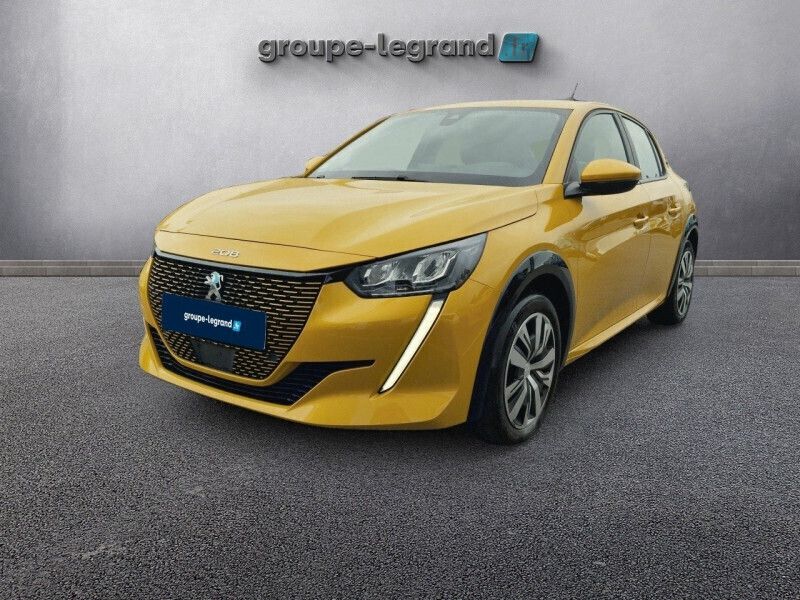 Jaune Utilisé 2020 Peugeot e-208 Active Citadine | 12 990 € (Bon prix) - Image 1/4