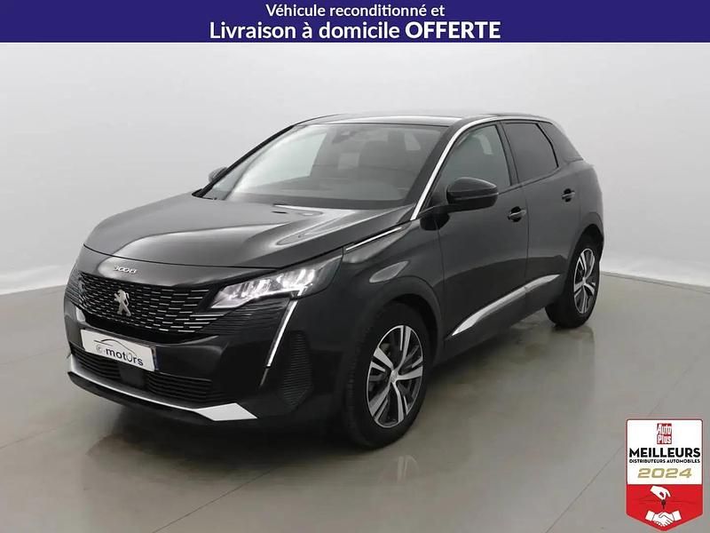 Noir Utilisé 2021 Peugeot 3008 Allure SUV | 18 900 € (Prix juste) - Image 1/4