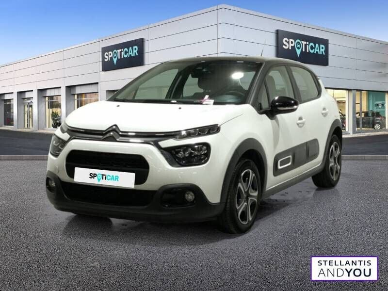 Blanc Utilisé 2022 Citroën C3 PureTech Citadine | 10 490 € (Bon prix) - Image 1/4