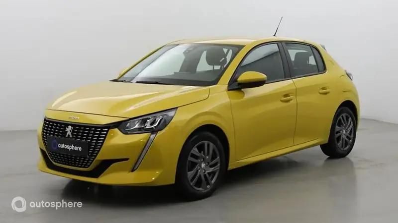 Jaune Utilisé 2020 Peugeot 208 Business-Line Citadine | 11 999 € (Prix juste) - Image 1/4
