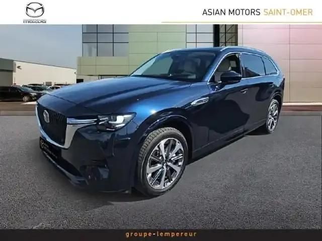 Deep crystal blue métal Utilisé 2024 Mazda CX-80 Takumi-Line SUV | 64 190 € - Image 1/4