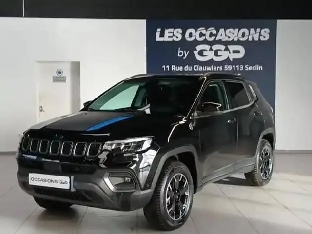 Noire Occasion 2022 Jeep Compass Trailhawk SUV | 24 999 € (Bon prix) - Image 1/4