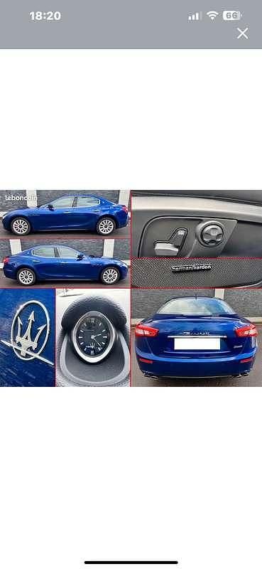 Occasion Maserati Ghibli 275 ch (202 kW) 2016 Berline