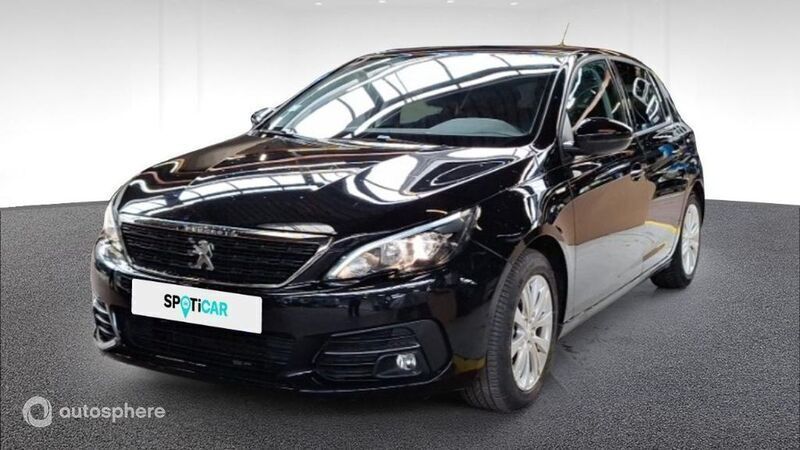 Noir Utilisé 2019 Peugeot 308 Style Berline | 10 690 € (Bon prix) - Image 1/4