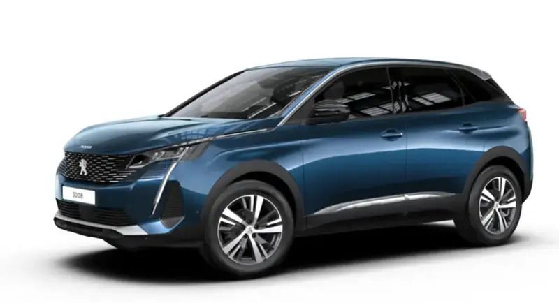 Bleu Utilisé 2022 Peugeot 3008 Allure SUV | 32 490 € - Image 1/4
