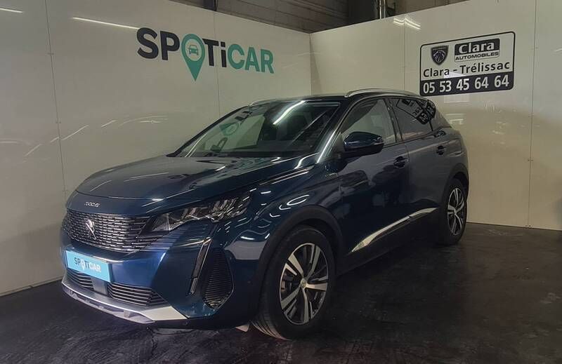 Bleu Utilisé 2021 Peugeot 3008 Allure SUV | 29 990 € (Prix cher) - Image 1/3