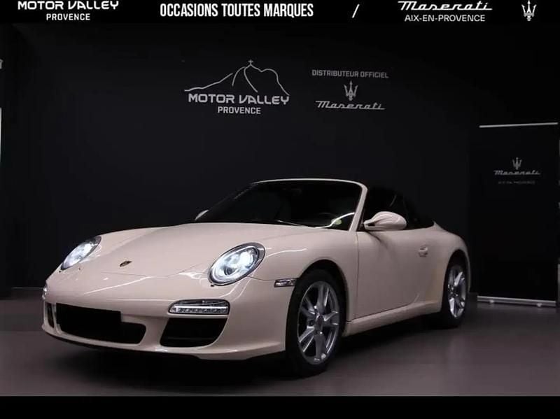 Beige Occasion 2008 Porsche 911 Carrera Cabriolet Cabriolet | 69 900 € - Image 1/4